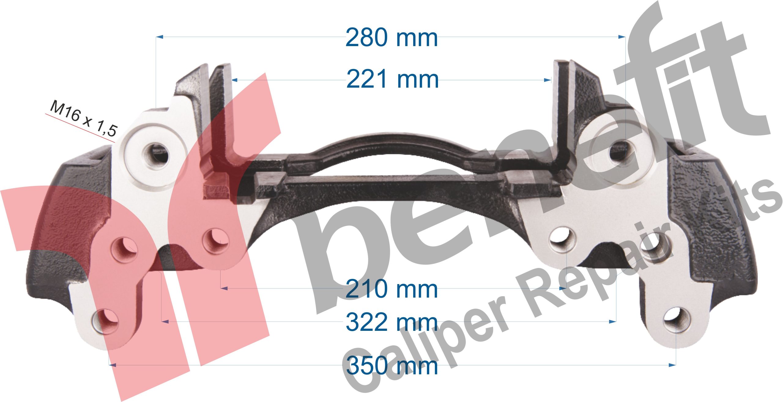 Caliper Carrier For Mercedes Arocs Rear -L-