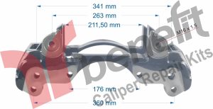 Caliper Carrier For Walx Axle -L-