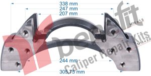 Caliper Carrier For Ror Axle