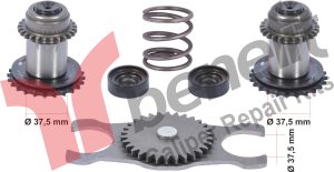 Kaliper Şaft Dişli Takımı Sol 37,5mm
