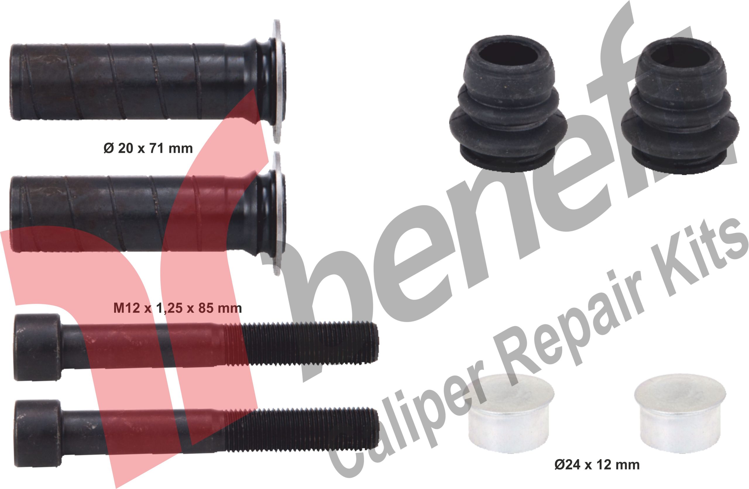 Caliper Guide & Bush Repair Kit